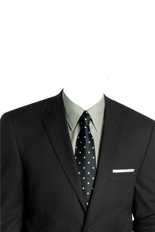 Черный костюм PNG фото