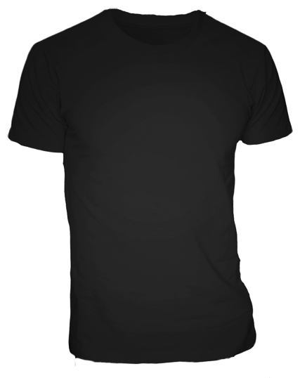 Black T-Shirt PNG High-Quality Image