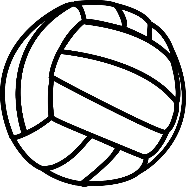 Черный волейбол PNG высококачественный образ
