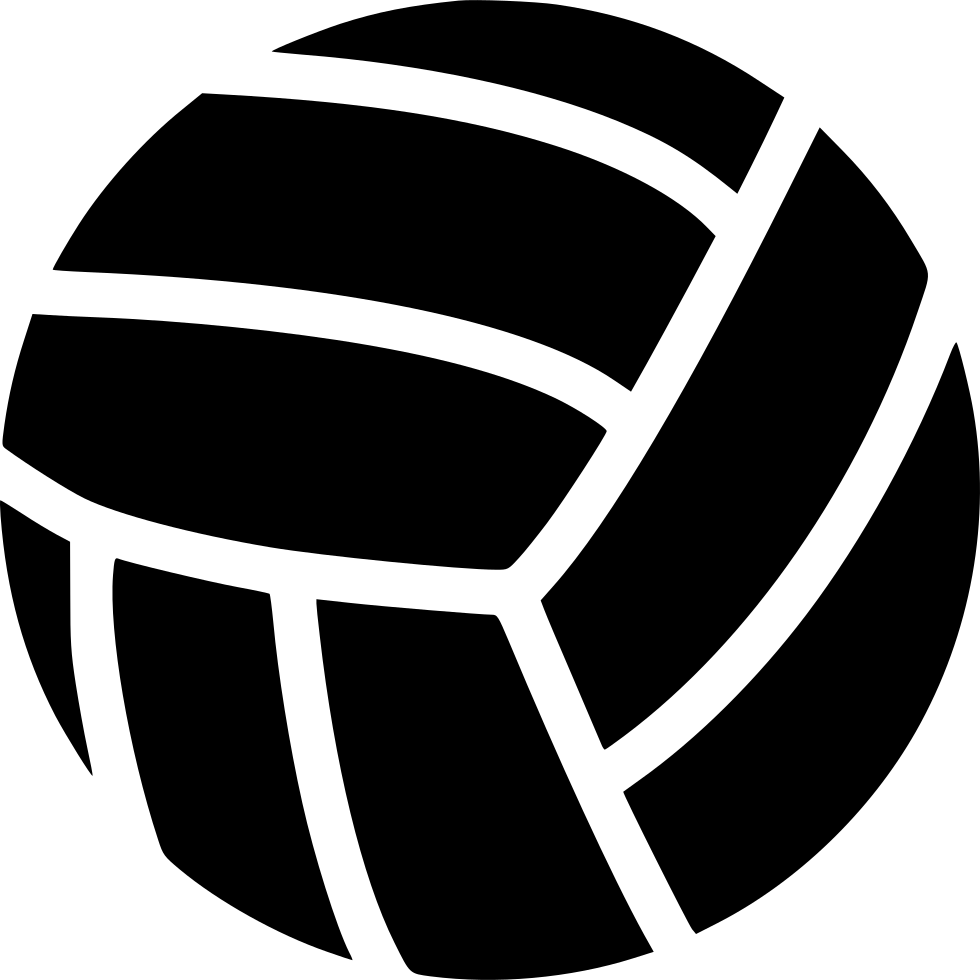 Schwarzes Volleyball-transparentes Bild