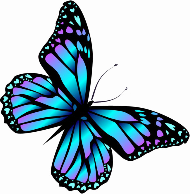 Immagine di alta qualità PNG farfalla blu