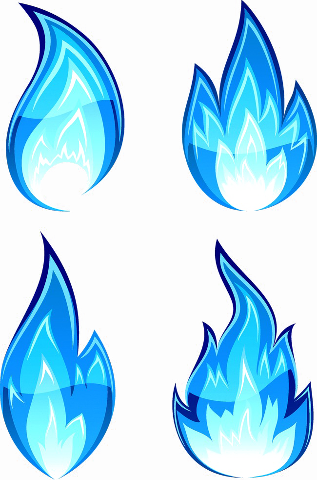Blue Flame PNG Download Image
