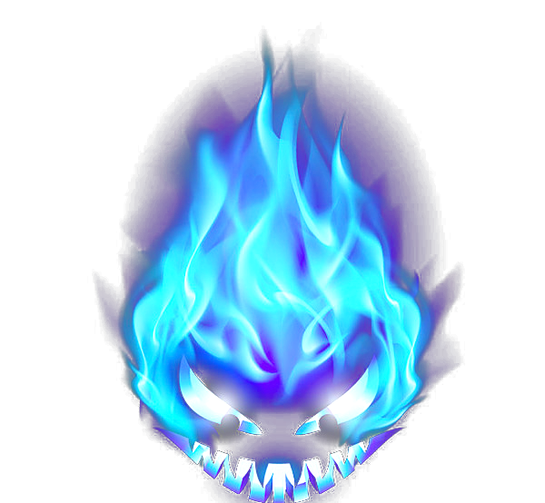 Blue Flame PNG Image with Transparent Background