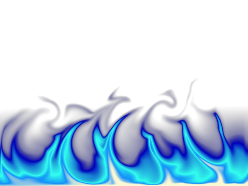 푸른 불꽃 PNG 그림
