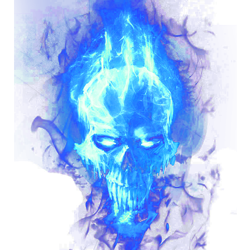 푸른 불꽃 PNG 투명 이미지