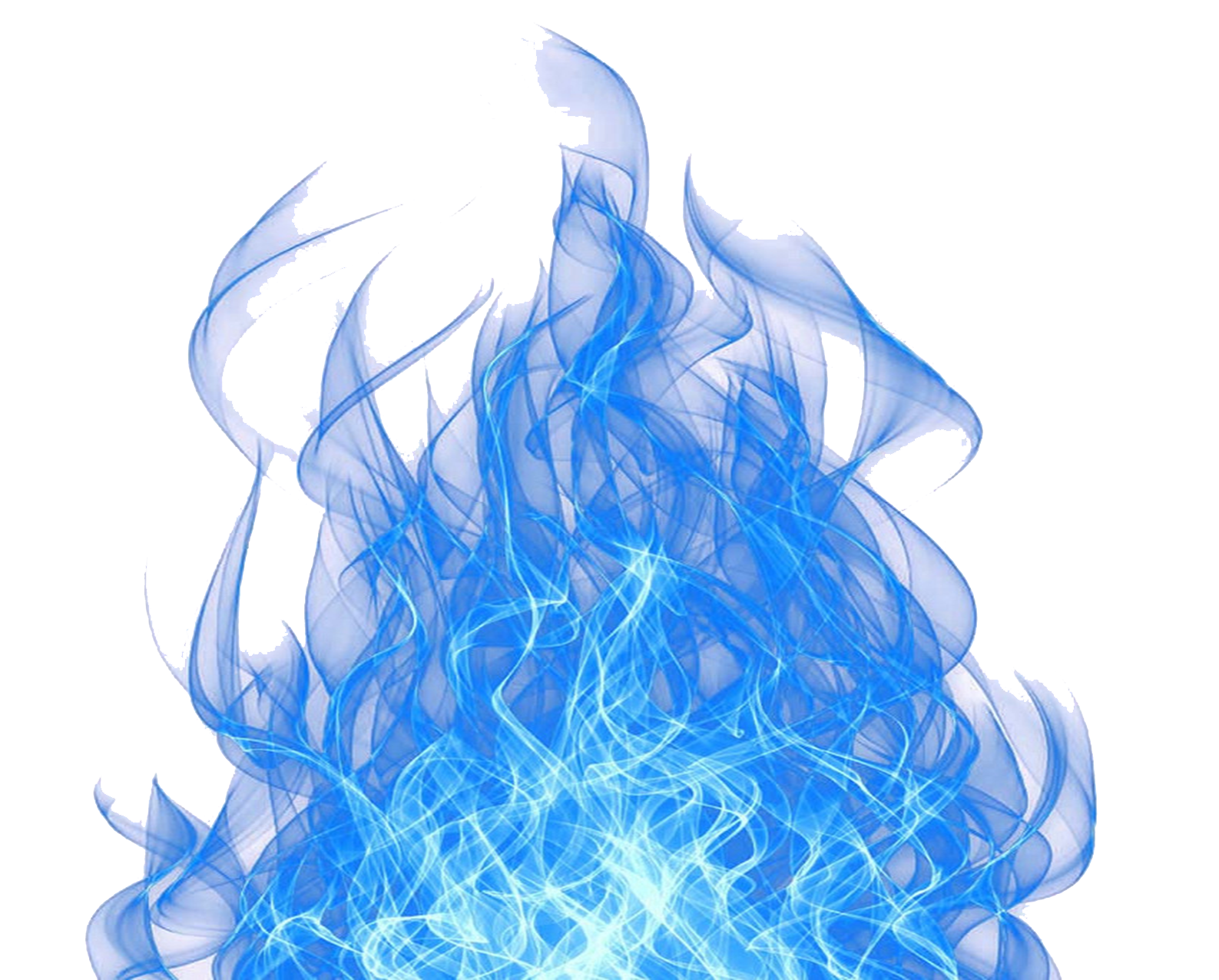 Blue Flame Transparent Background PNG