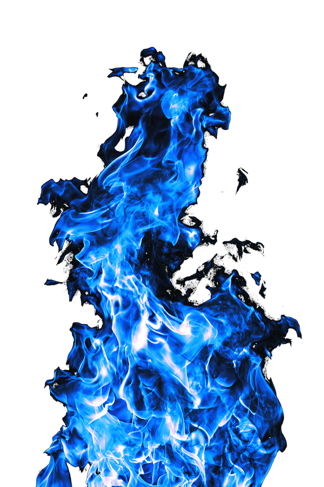 푸른 불꽃 투명 이미지