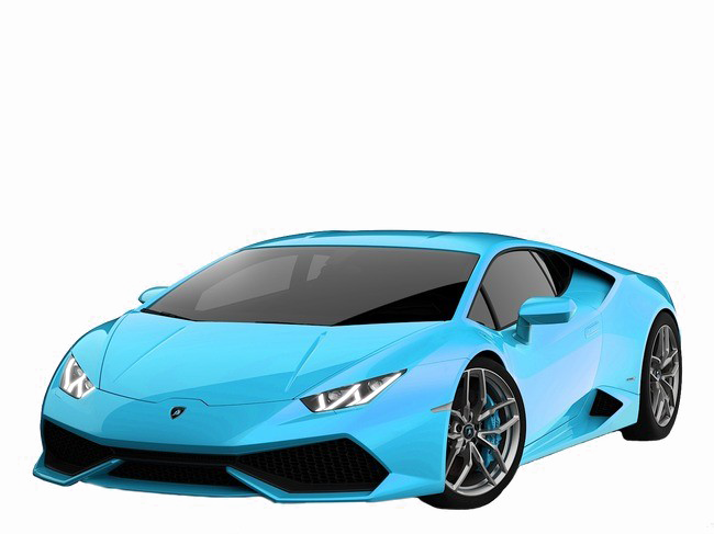 Blue Lamborghini PNG Image Background