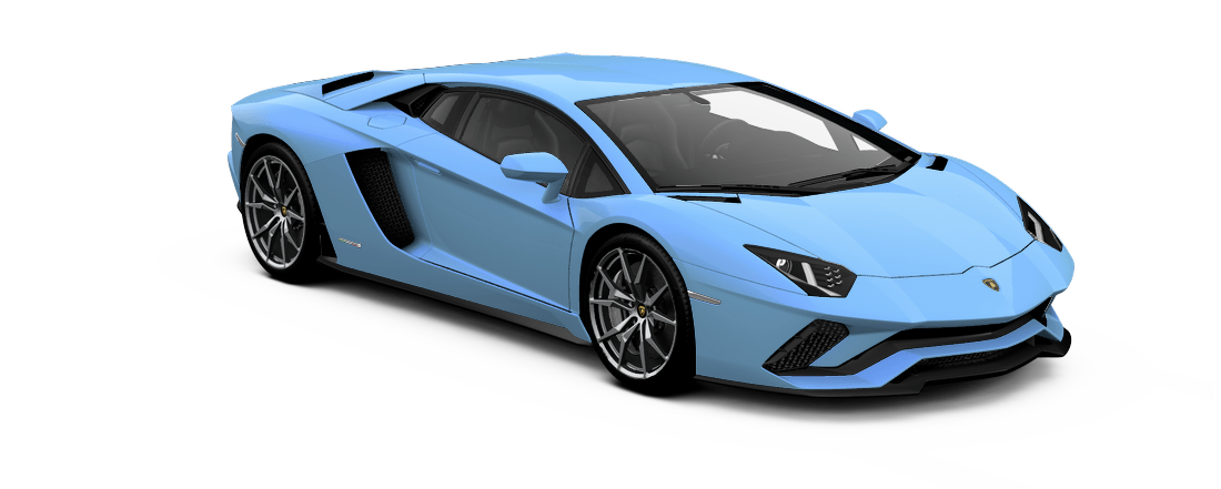 Blue Lamborghini PNG Transparent Image