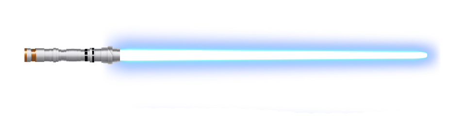 Blue Lightsaber transparente fundo PNG