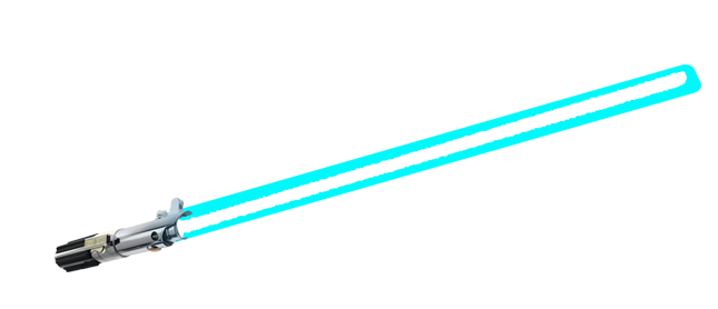 Imagem transparente de sabre azul