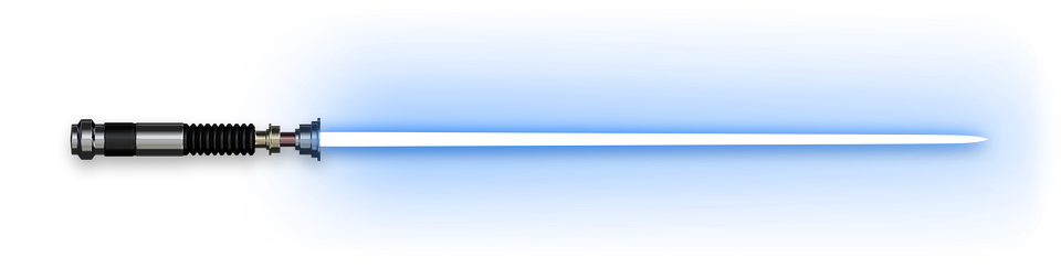 Imagens transparentes de sabre azul