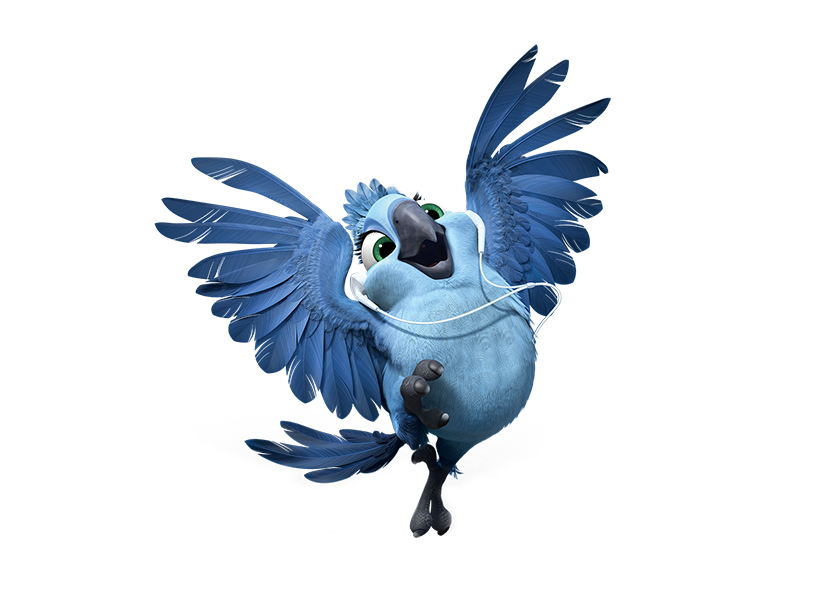 Blue Parrot PNG image de fond