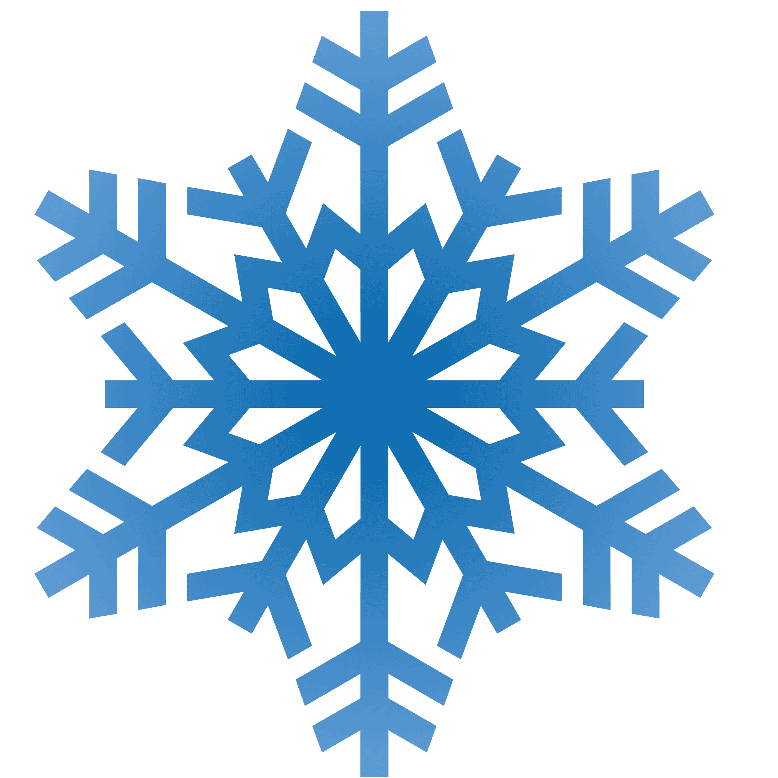 Blue Snowflakes تنزيل PNG