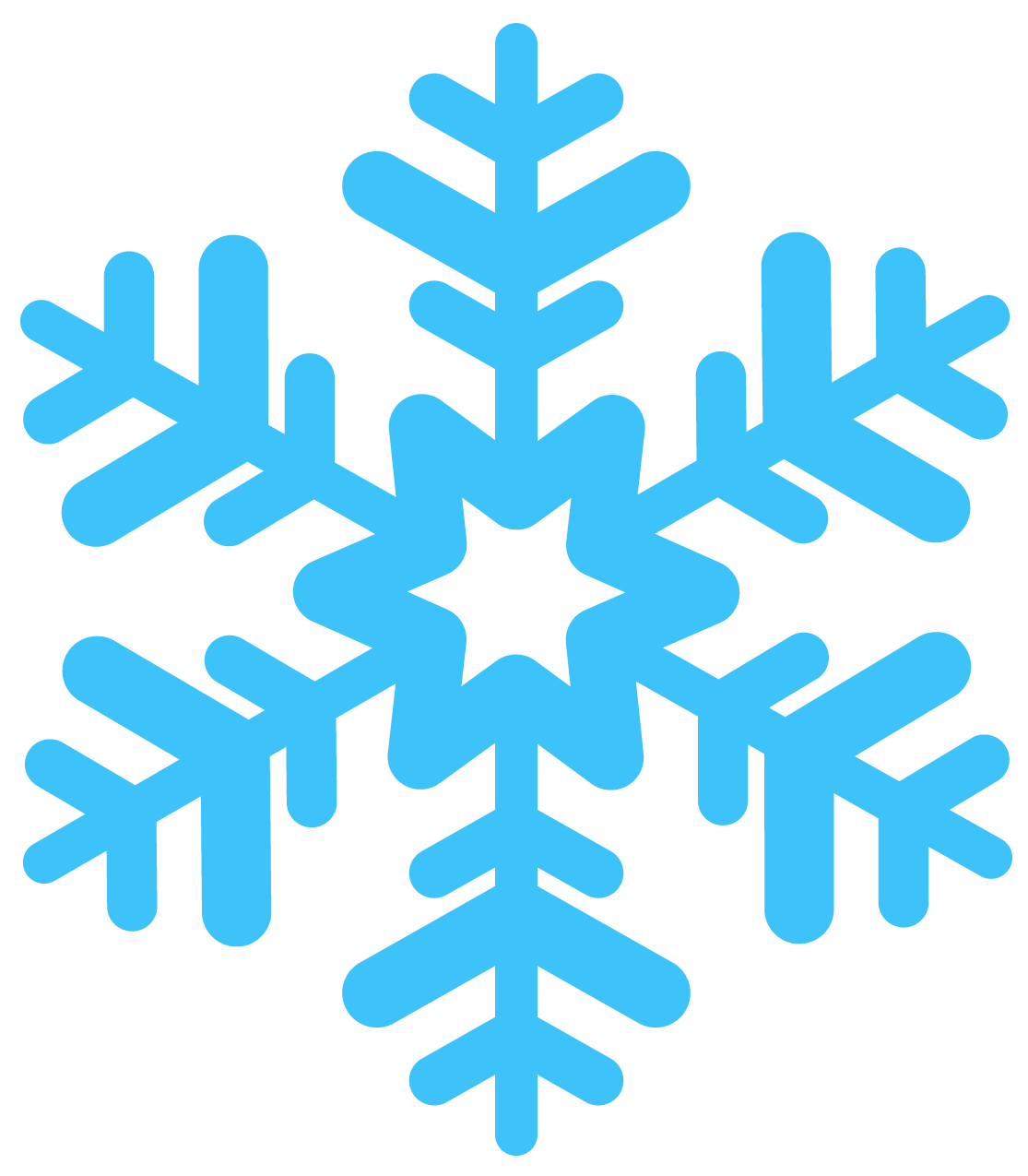 Blue Snowflakes PNG Free Download