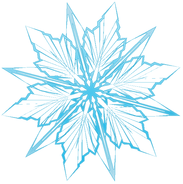Blue Snowflakes PNG High-Quality Image