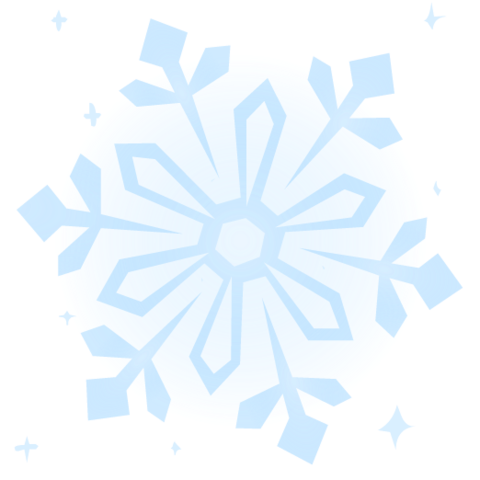 Blue Snowflakes PNG Picture