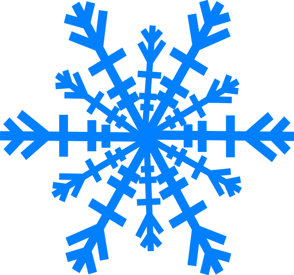 Imagens transparentes de flocos de neve azuis