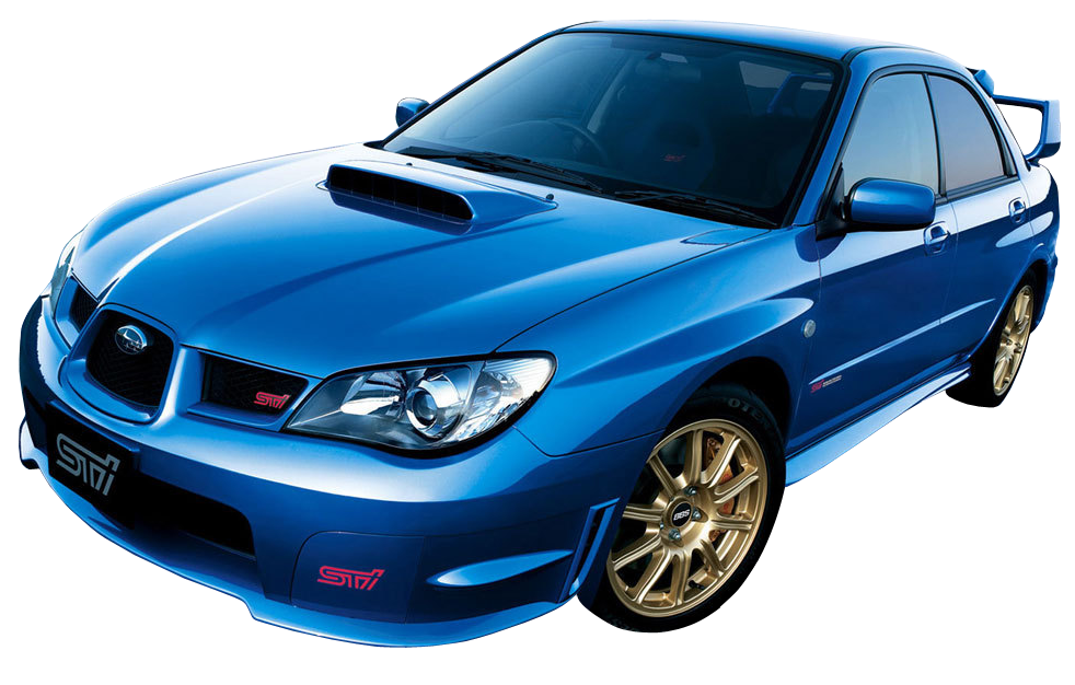 Blue Subaru Transparent Background PNG