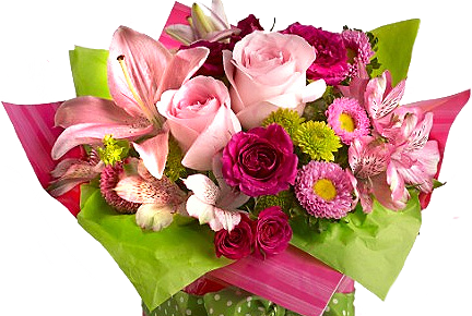 Bouquet of Birthday Flowers PNG Pic