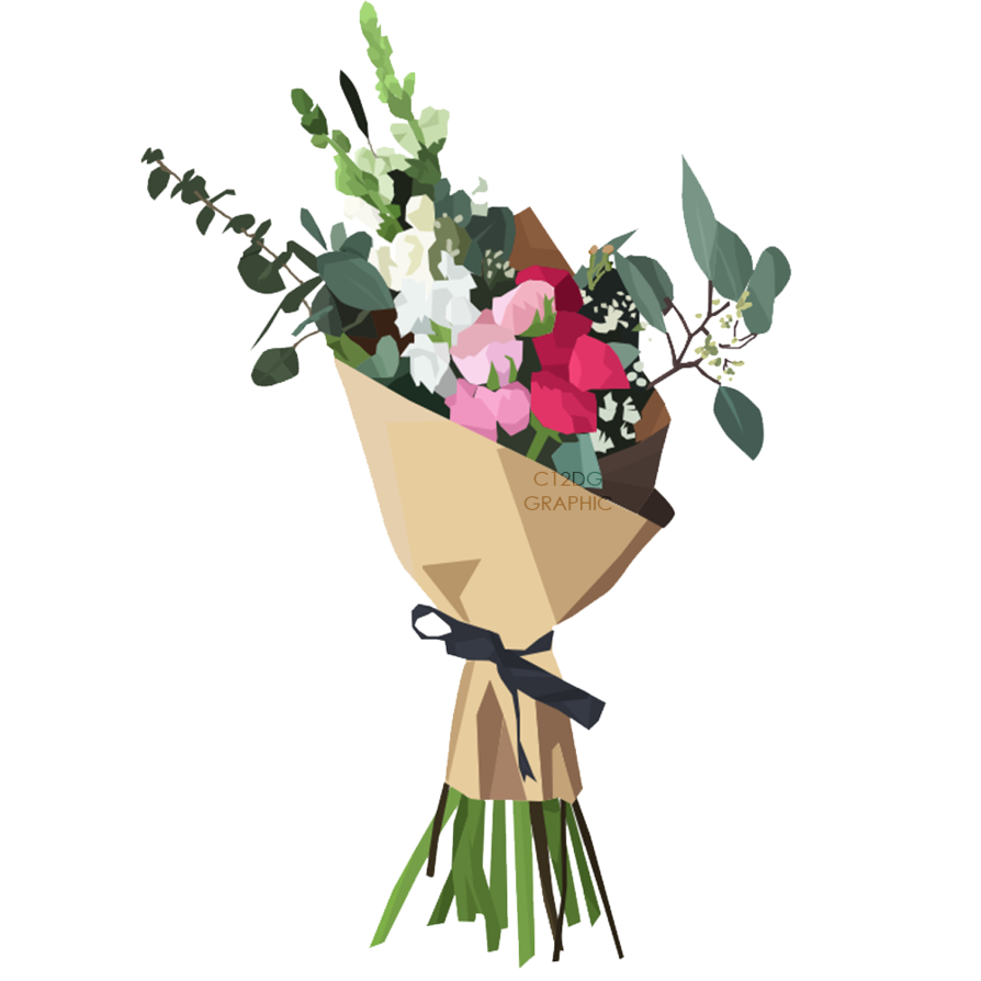 Bouquet of Flowers PNG Image Background