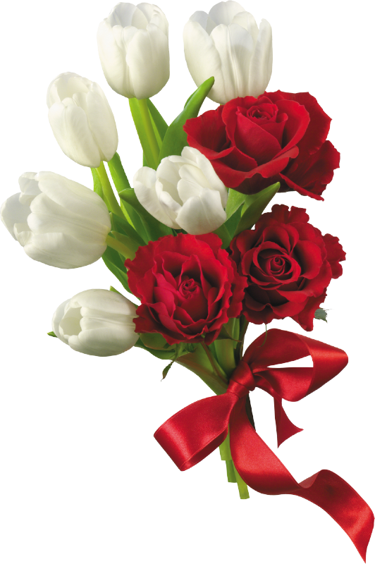 Bouquet of Rose Flowers PNG Image Background