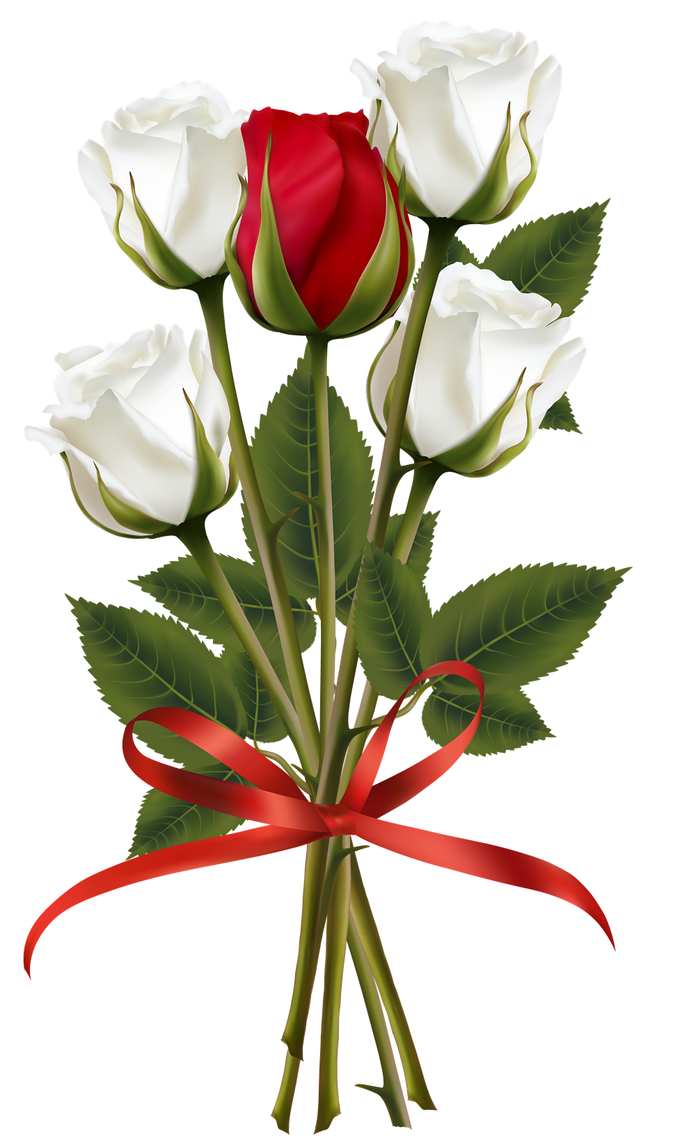 Bouquet of Rose Flowers PNG Photo