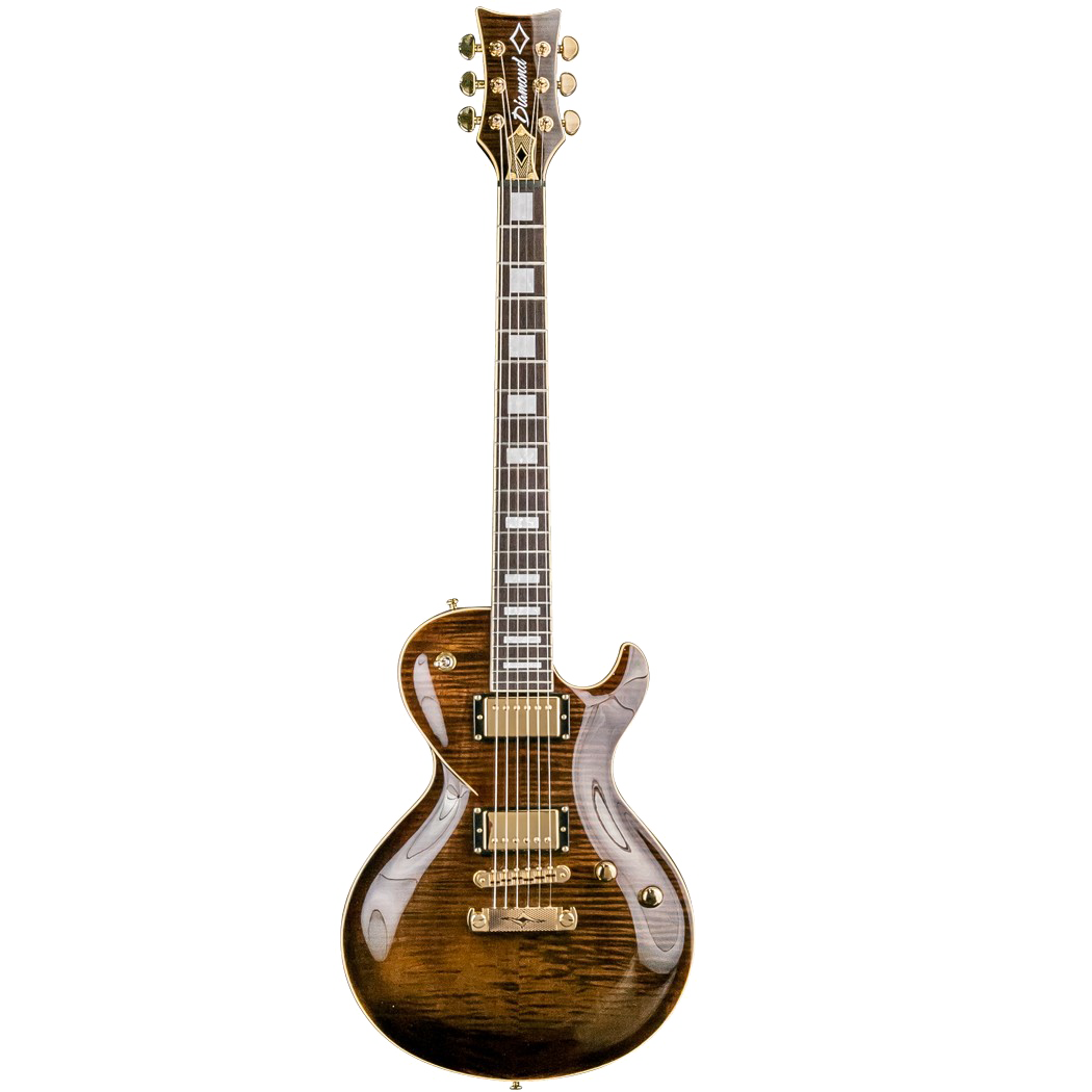 Imagen Transparente de guitarra marrón