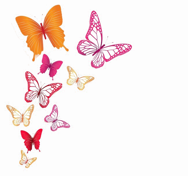 Butterflies PNG Background Gambar