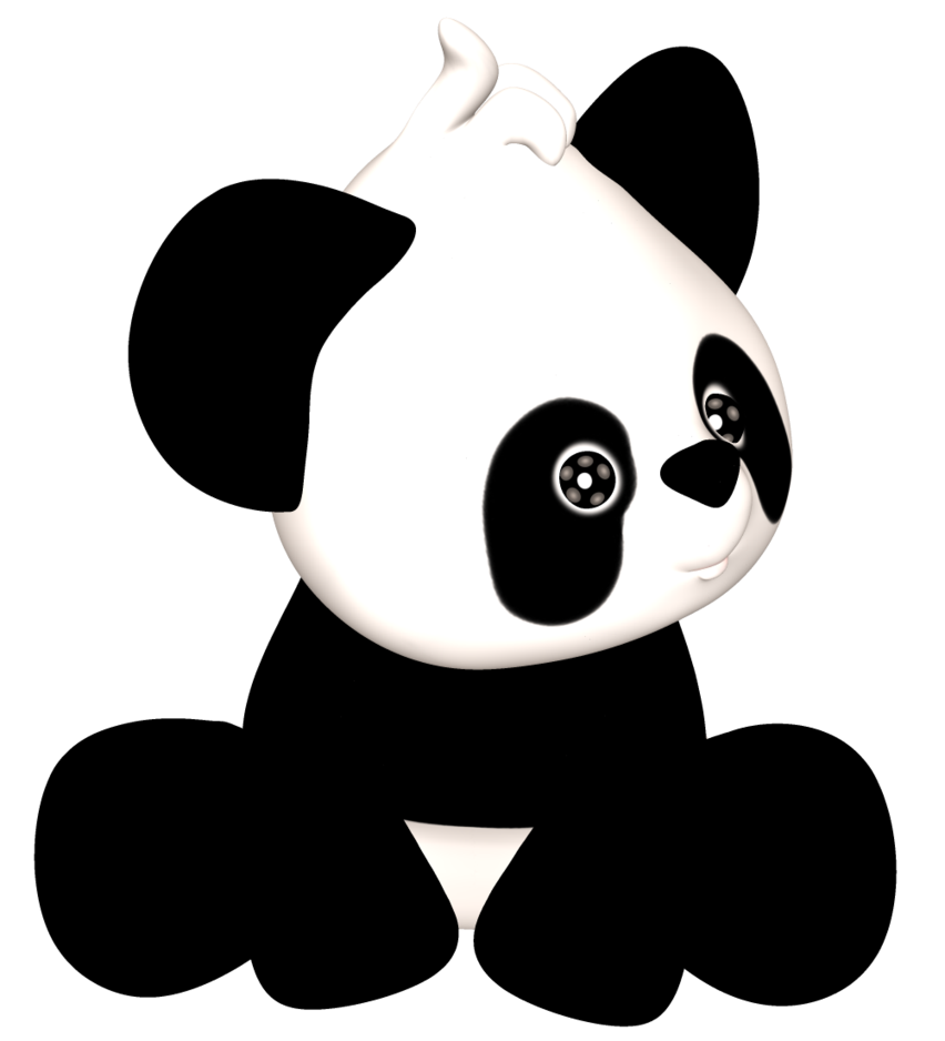 Cartoon Panda PNG-Bild