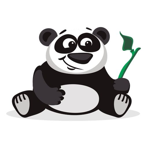 Imagem transparente de panda pândia dos desenhos animados