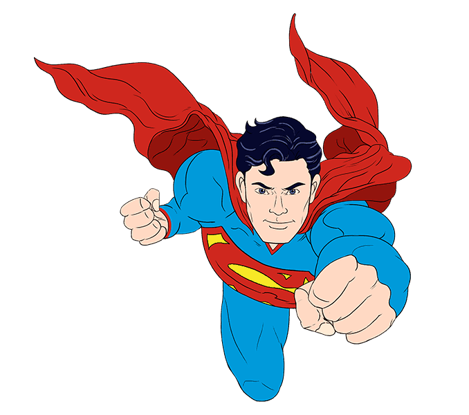 Cartoon Superman Free PNG Image