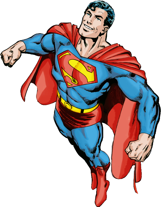 Cartoon Superman Transparent Background PNG