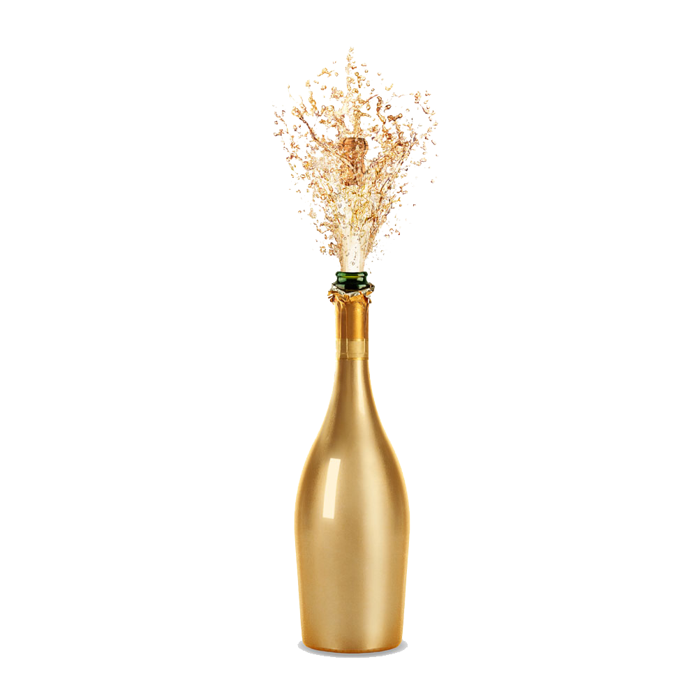 Champagne Bottle PNG Image Transparent