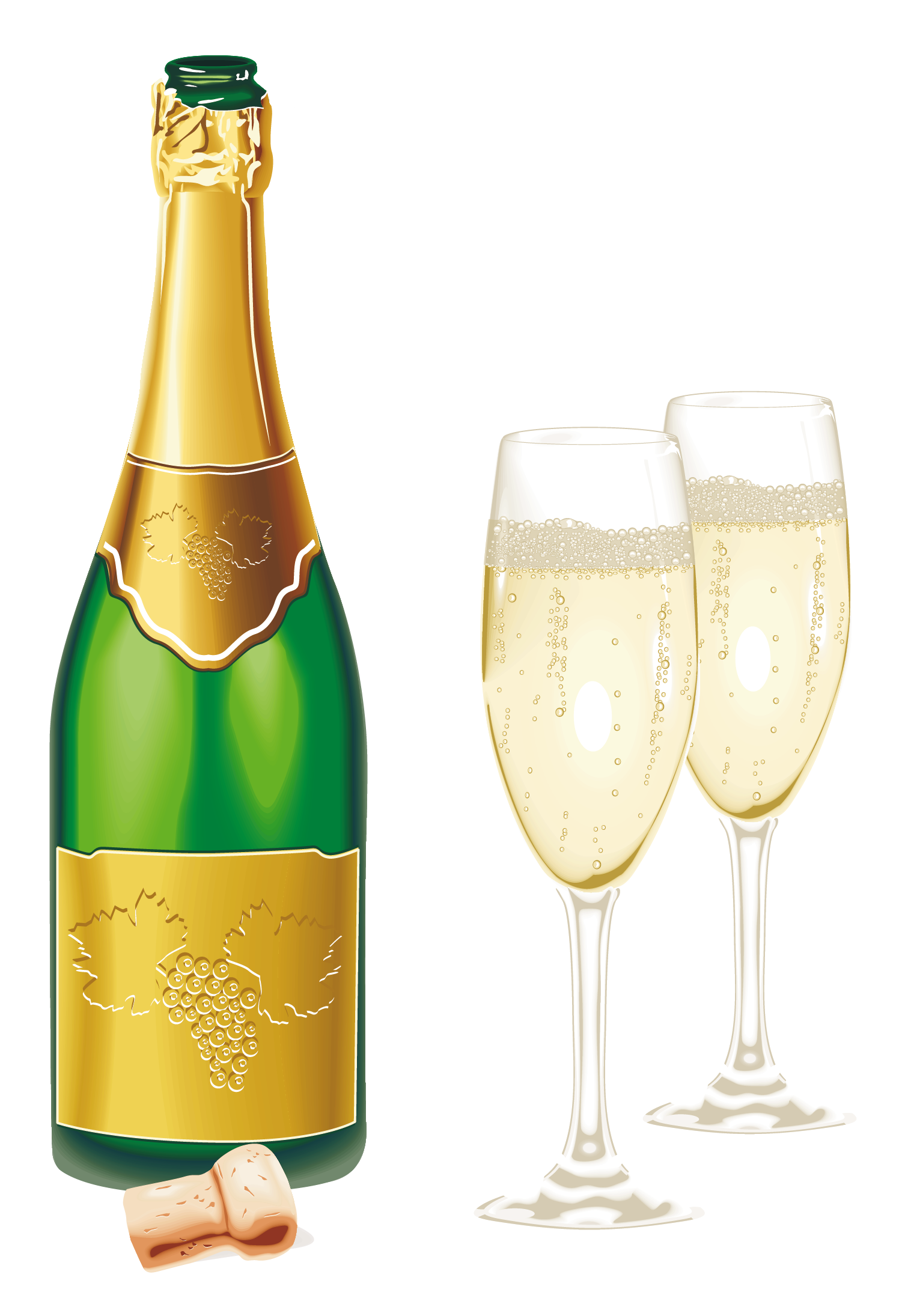 Champagne Bottle Transparent Image