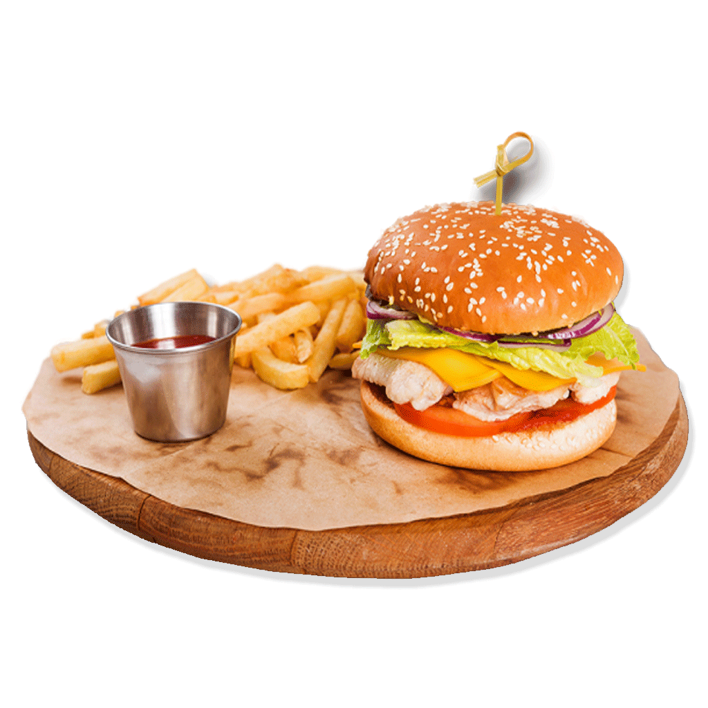 Chicken Burger PNG Download Image