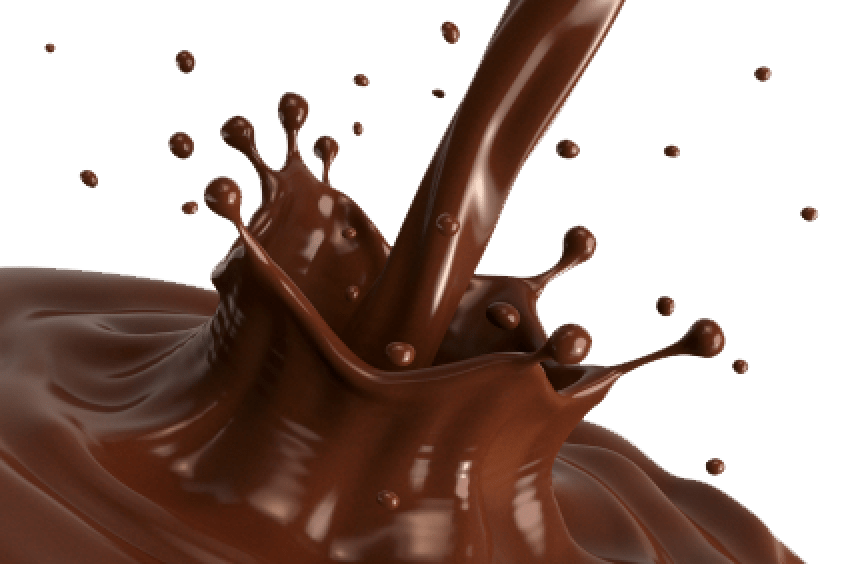 Immagine del PNG senza splash del cioccolato