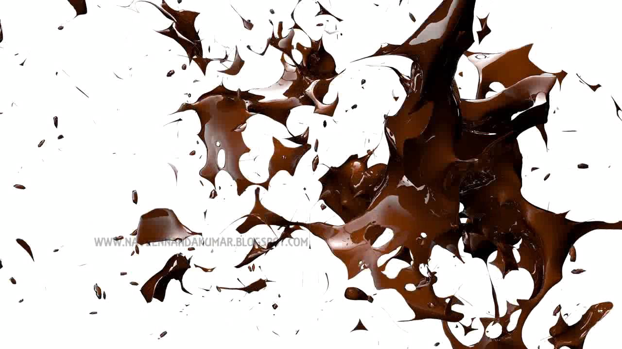 Chocolate Splash PNG Background Image
