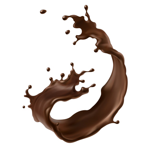 Imagen PNG de Splash de chocolate con fondo Transparente