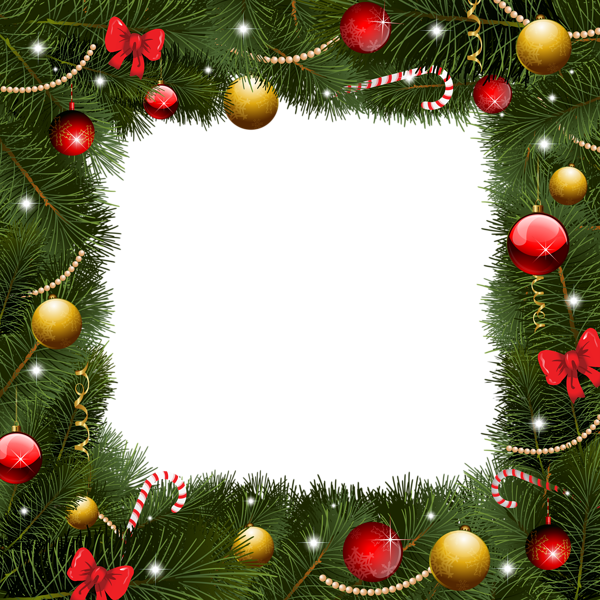 Christmas Border Download Transparent PNG Image