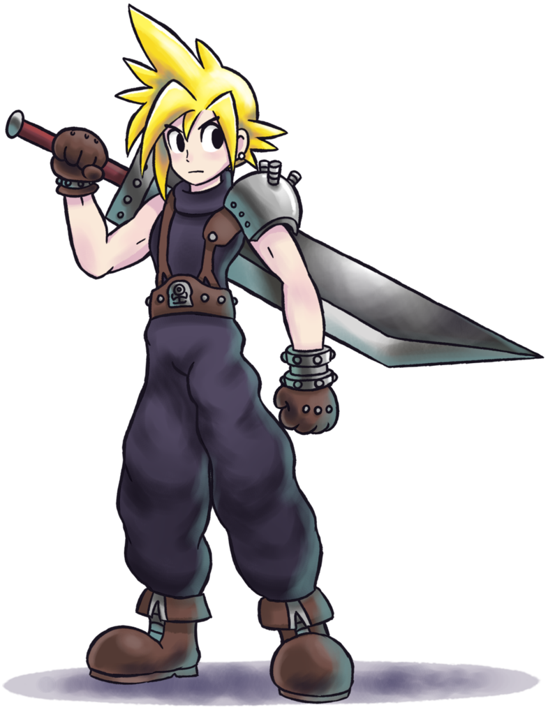Cloud Strife PNG Image Background