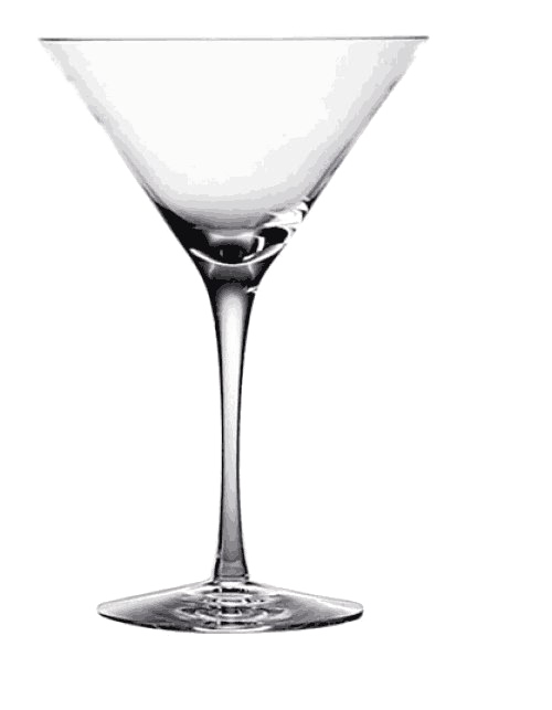 Fundo transparente de vidro cocktail PNG