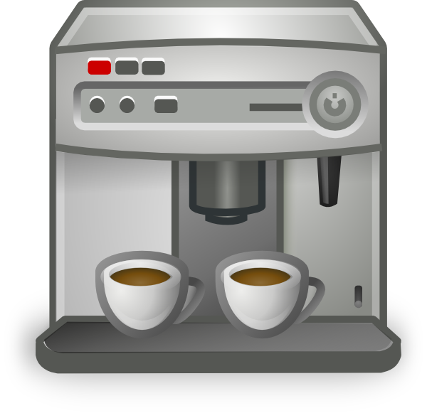 آلة القهوة PNG الموافقة المسبقة عن علم