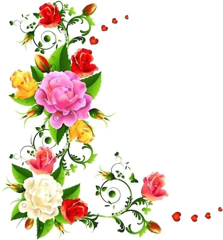 Imagem de PNG livre floral colorida