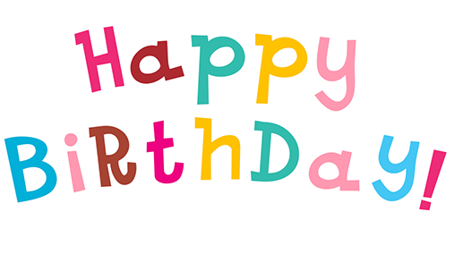다채로운 생일 축하 PNG 무료 다운로드
