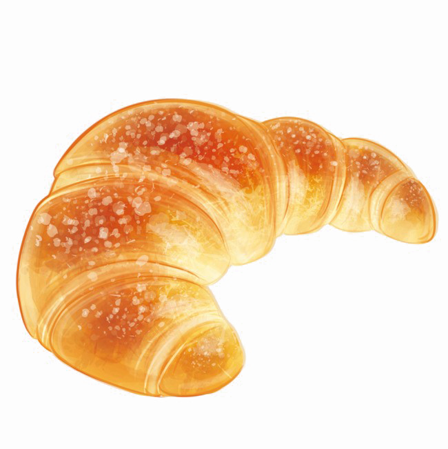 Croissant Bread PNG Image Background