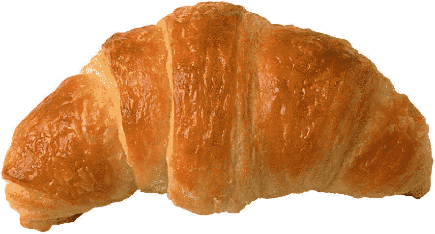 Gambar Transparan roti croissant