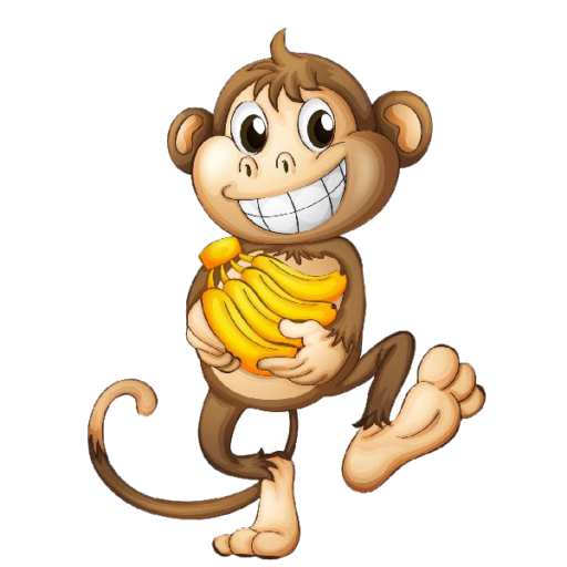 Милый мультфильм обезьяна PNG прозрачное изображение