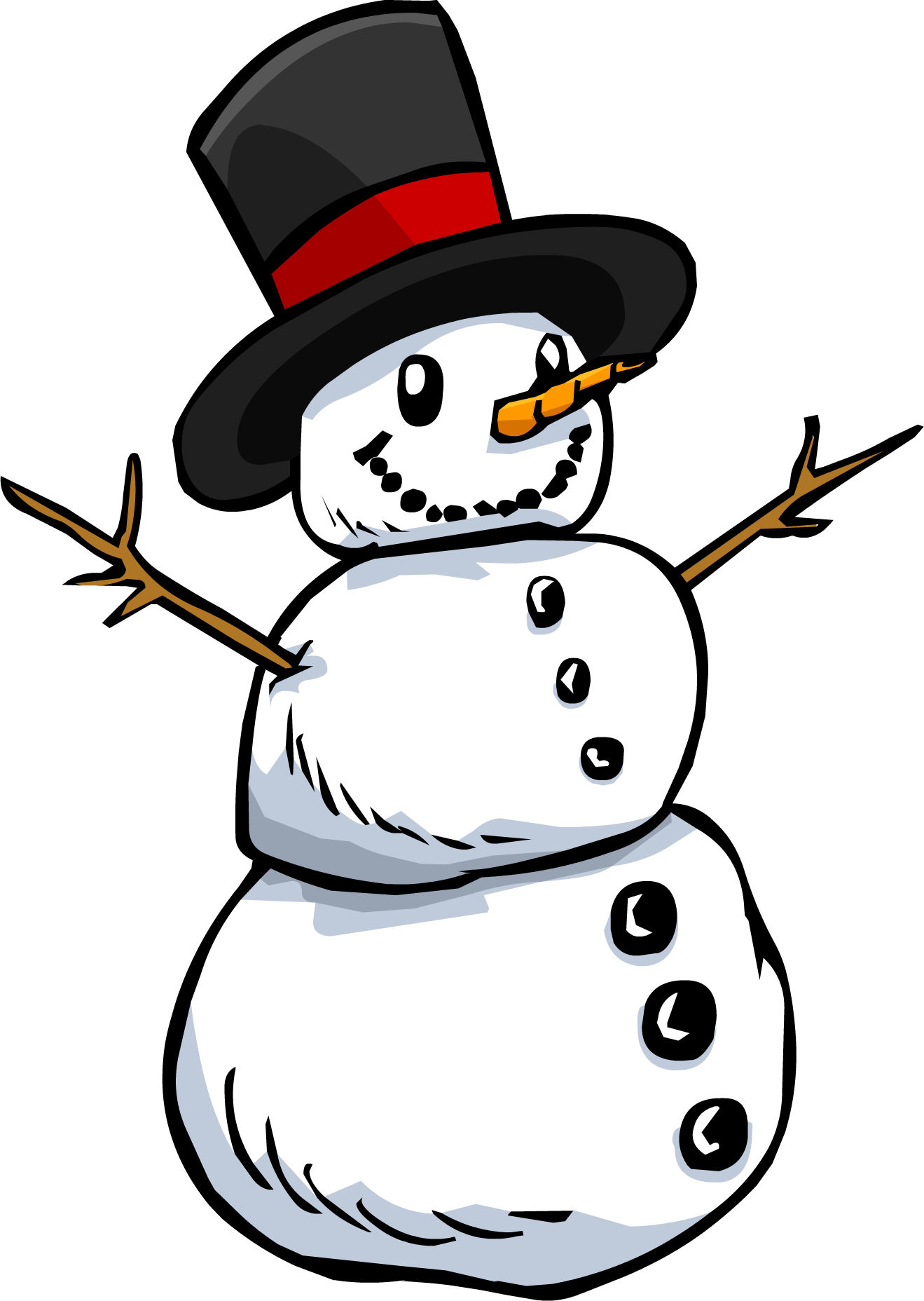 Cute Snowman PNG Image Background