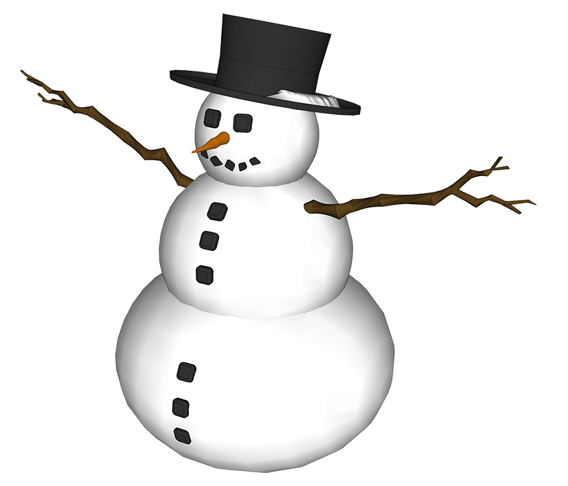 Cute Snowman Transparent Background PNG